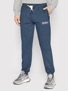 Superdry Spodnie dresowe Script Style M7010666A Granatowy Regular Fit - Spodnie sportowe męskie - miniaturka - grafika 1