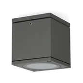 Lampy ogrodowe - Nieruchoma oprawa ogrodowa MICASA5 szara - miniaturka - grafika 1