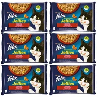 Mokra karma dla kotów - FELIX Sensations Jellies Karma dla kotów wiejskie smaki w galaretce 12x(4x85g) - miniaturka - grafika 1