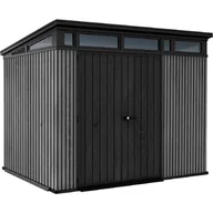 Altany ogrodowe - Keter domek narzędziowy penthouse 9x7 signature collection grey&brown : kolor - grey BK-014930 - miniaturka - grafika 1