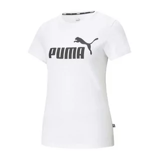 Koszulki i topy damskie - Puma, Koszulka damska, ESS Logo Tee, biała (58677402), rozmiar M - grafika 1