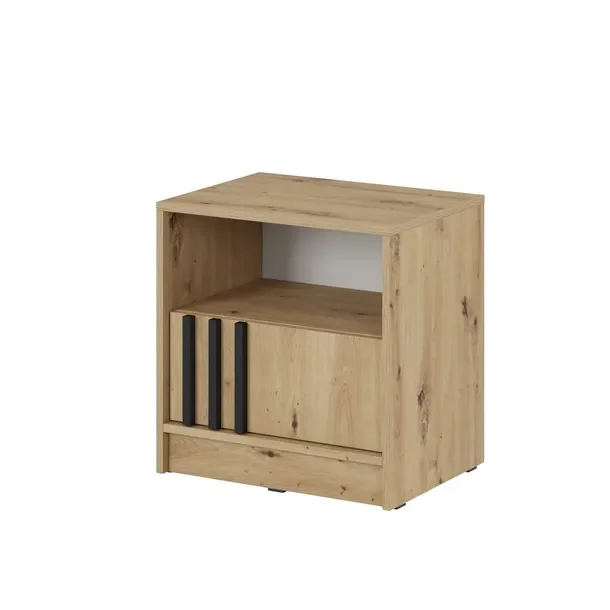 Stolik Szafka Nocna LAMELE 51 cm Szuflada Dąb Artisan