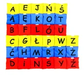 Wyposażenie sportowe i gimnastyczne - Akson Woreczki gimnastyczne - alfabet 3 kolory (33 szt) ALFABET3 - miniaturka - grafika 1