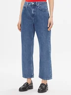 Spodnie damskie - Tommy Hilfiger Jeansy Loose Straight Rw Lea WW0WW40637 Niebieski Loose Leg - miniaturka - grafika 1