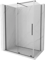 Kabiny prysznicowe - Mexen Velar kabina prysznicowa rozsuwana 140x70 cm, transparent, gun gray szczotkowany - 871-140-070-01-66 - miniaturka - grafika 1