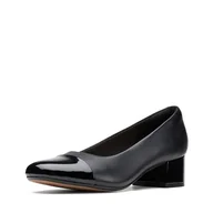 Czółenka - Clarks Marilyn Sara, damskie czółenka, Syntetyczna czarna skóra, 39.5 EU - miniaturka - grafika 1