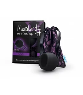 MERULA Kubeczek Menstruacyjny UNIWERSALNY ONE-SIZE czarny MERULA - Kubeczki menstruacyjne - miniaturka - grafika 1