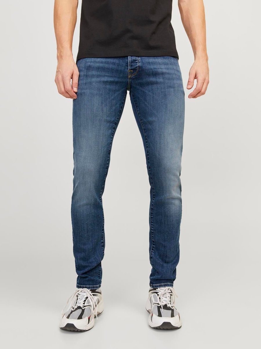 jeansy męskie jack and jones 12250486 glenn niebieski denim
