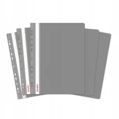 Teczki i skoroszyty - Skoroszyt PP A4 Miękki Wpinany 5szt Szary - miniaturka - grafika 1