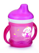 Kubki dla dzieci - Canpol babies CANPOL KUBEK NIEKAPEK SWEET FUN 180ml 57/300 różowy 44912 - miniaturka - grafika 1