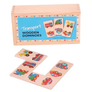 Bigjigs Toys Pojazdy transportowe domino - Gry planszowe - miniaturka - grafika 1