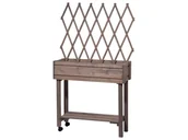 Donice - dobar Podwyższona donica grządka z kratką na rośliny (Szary) - miniaturka - grafika 1