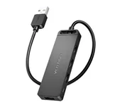 Huby USB - Vention CHMBB 0,15m Czarny - miniaturka - grafika 1