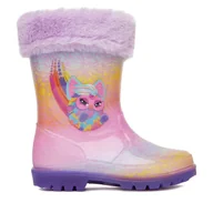 Buty dla dziewczynek - Kalosze FURBY CEO-NJ-AW25-123FUR Fioletowy - miniaturka - grafika 1