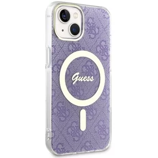 Guess GUHMP14SH4STU iPhone 14 6.1" purpurowy/purple hardcase 4G MagSafe - Etui i futerały do telefonów - miniaturka - grafika 4