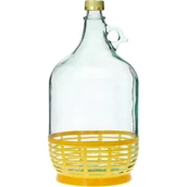 Domowy wyrób alkoholu - Gąsior 5 l z zakrętką i koszykiem plastikowym - miniaturka - grafika 1