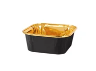 Ciasta i półprodukty do ciast - Foremki na mini placuszki czarno-złote - 10 szt. - miniaturka - grafika 1