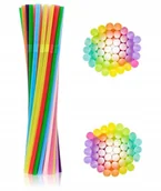 Słomki do napojów - Słomki Rurki Kolorowe Do Picia Łamane 500 Sztuk - miniaturka - grafika 1