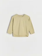 Bluzki dla niemowląt - Reserved - Bawełniany longsleeve - jasnozielony - miniaturka - grafika 1