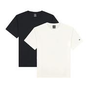 Koszulki męskie - Champion Męski T-shirt z logo American Classics (2 sztuki), biały/granatowy., XXL - miniaturka - grafika 1