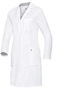 BP 1754-130-0021-32n fartuch lekarski dla kobiet, długi rękaw, system podnoszenia ramion, 205,00 g/m² czysta bawełna, biały,32n - Fartuchy i rękawice kuchenne - miniaturka - grafika 1