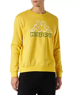 Kappa Męska bluza z logo Cidan, żółta, L, żółty, L - Bluzy męskie - miniaturka - grafika 1