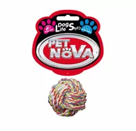 Zabawki dla psów - Pet Nova Superdental piłka sznurowa czyści zęby 5c - miniaturka - grafika 1