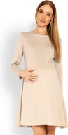 Sukienki ciążowe - PeeKaBoo Damska sukienka ciążowa Zhaz Beige S/M - miniaturka - grafika 1