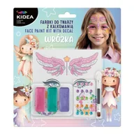 Przybory szkolne - Farbki do twarzy z kalkomanią Wróżka KIDEA - DERFORM - miniaturka - grafika 1