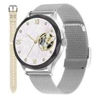 Smartwatch - Enter DTD.111.1111.5311-SET srebrny - miniaturka - grafika 1