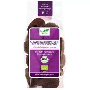 Bio Planet ŚLIWKI KALIFORNIJSKIE BEZ PESTEK BIO 200 g - - Bakalie - miniaturka - grafika 1