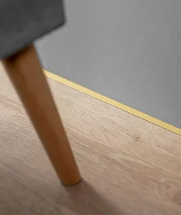 200 x 1 x 0,1 cm Minileiste - (złoty) - Minimalistyczna listwa przypodłogowa AL10X5-05 - Listwy przypodłogowe - miniaturka - grafika 1