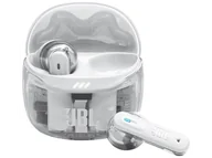 Słuchawki - JBL Tune Flex 2 Ghost Edition Biały - miniaturka - grafika 1