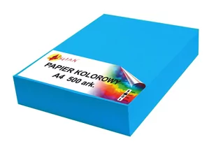 Papier kolorowy A4 80g niebieski intensywny 500 arkuszy - Podobrazia, bloki, papiery - miniaturka - grafika 1