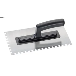 Kielnia zębata 6 x 6 nierdzewna 280 x 130 mm - Narzędzia murarskie - miniaturka - grafika 1