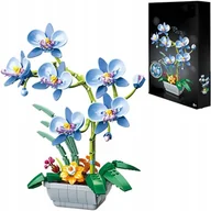 Klocki - KLOCKI ORCHIDEA 581 ELEGANCKA DONICZKA Z MOTYLEM KONSTRUKCYJNE DIY - miniaturka - grafika 1