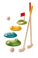 Zabawki interaktywne dla dzieci - Plan Toys Drewniany mini golf duży zestaw - miniaturka - grafika 1