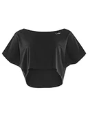 Koszulki i topy damskie - WINSHAPE WINSHAPE Krótkie damskie krótkie, super lekkie damskie funkcjonalny top Dt104 czarny czarny XL DT104 - miniaturka - grafika 1