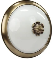 Lampy sufitowe - Plafon z mosiądzu biały połysk - miniaturka - grafika 1