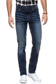 Spodnie damskie - Mustang, Spodnie męskie, Tramper Tapered Denim Blue 1004457 5000 883, rozmiar W36/L30 - miniaturka - grafika 1