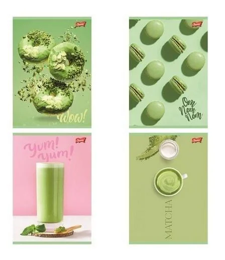Zeszyt A5 60 kartek kratka. Okładka laminowana lakier miejscowy UV 70 g/m2. Green Delicious