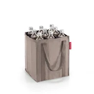 Torby i wózki na zakupy - Torba BOTTLEBAG, herringbone mokka RZJ6054 - miniaturka - grafika 1