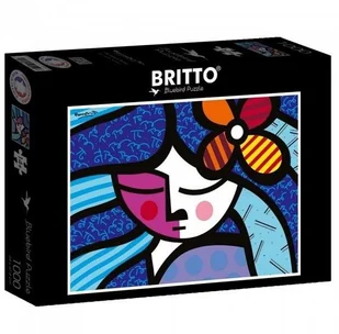 Puzzle 1000 Romero Britto Dziewczyna z kwiatkiem Nowa - Puzzle - miniaturka - grafika 2