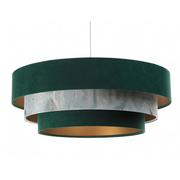 Lampy sufitowe - Zielono-złota lampa wisząca z potrójnym kloszem - S450-Ilia - miniaturka - grafika 1
