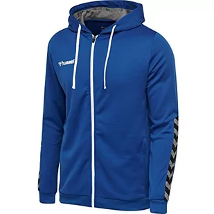 Hummel HmlAuthentic Kids Poly Zip Hoodie chłopięca bluza z kapturem niebieski niebieski (True Blue) 116 204938-7045-116 - Bluzy dla chłopców - miniaturka - grafika 1