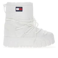 Śniegowce damskie - Buty Tommy Jeans Hybrid Boot EN0EN02601-YBL - białe - Tommy Hilfiger - miniaturka - grafika 1