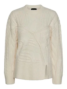 Pieces Sweter w kolorze kremowym - Swetry damskie - miniaturka - grafika 1