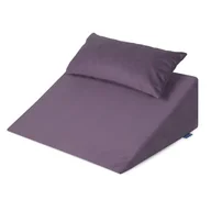 Poduszki - Badum, Klin pod Plecy Welur Fioletowy 60x50x21 CM + poduszka - miniaturka - grafika 1
