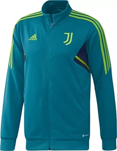 adidas Męskie spodnie JUVE TK Suit Tracksuit, Active Teal, L - Spodenki męskie - miniaturka - grafika 1