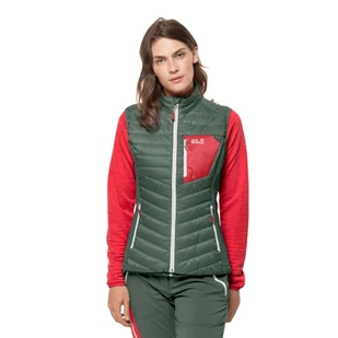 Kamizelka damska ROUTEBURN VEST W hedge green - XL - Kamizelki damskie - miniaturka - grafika 1